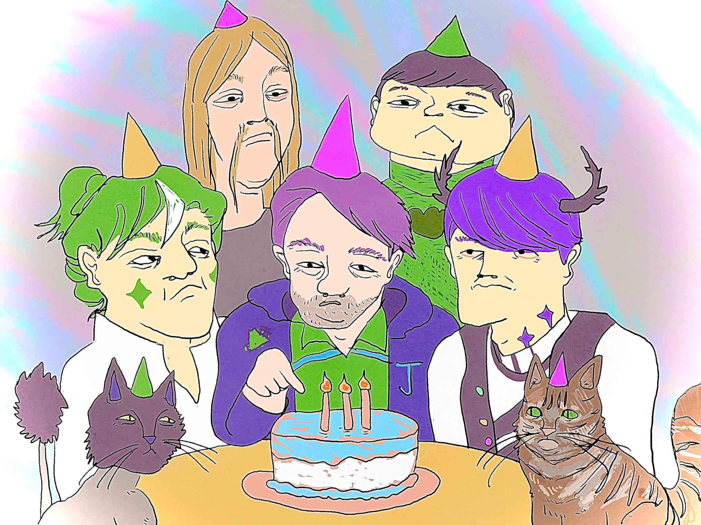 gang came to celebrate